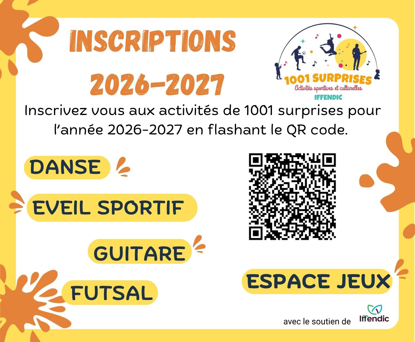 Inscriptions 2026-2027 ouvertes !